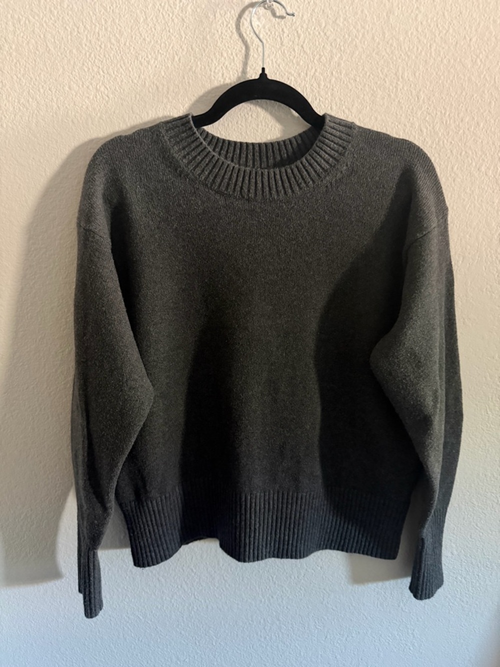 Vintage Banana Republic Cotton Blend Gray Crewneck Sweater Size M